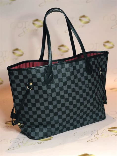 louis vuitton tote damer noir|louis vuitton damier neverfull bag.